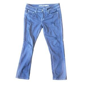 DOLLHOUSE Youth Girls Blue Gray Distressed Skinny Jeans 11 Jr Deconstructed